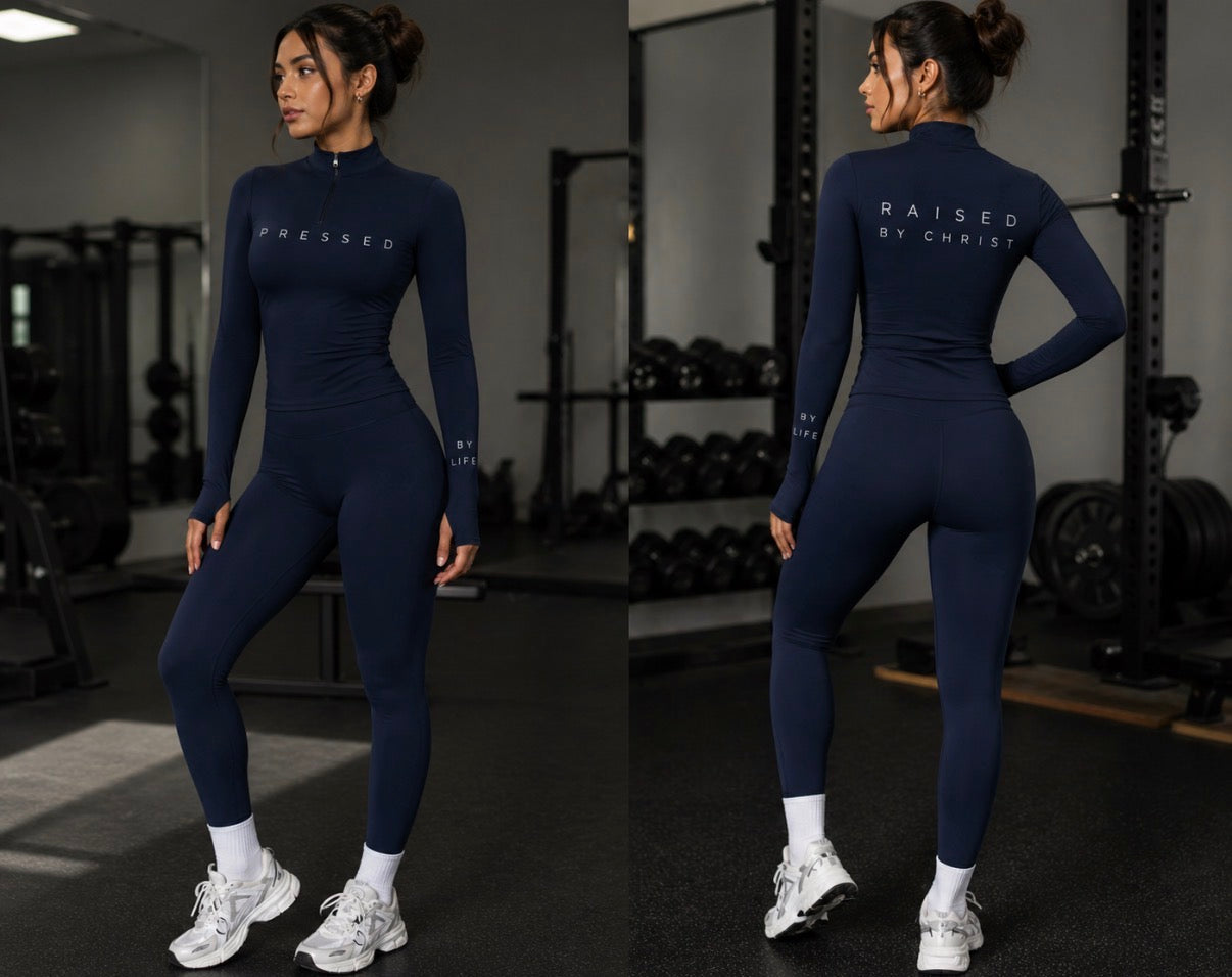 Pressed Court Set – Navy | Faith-Driven Performance Wear