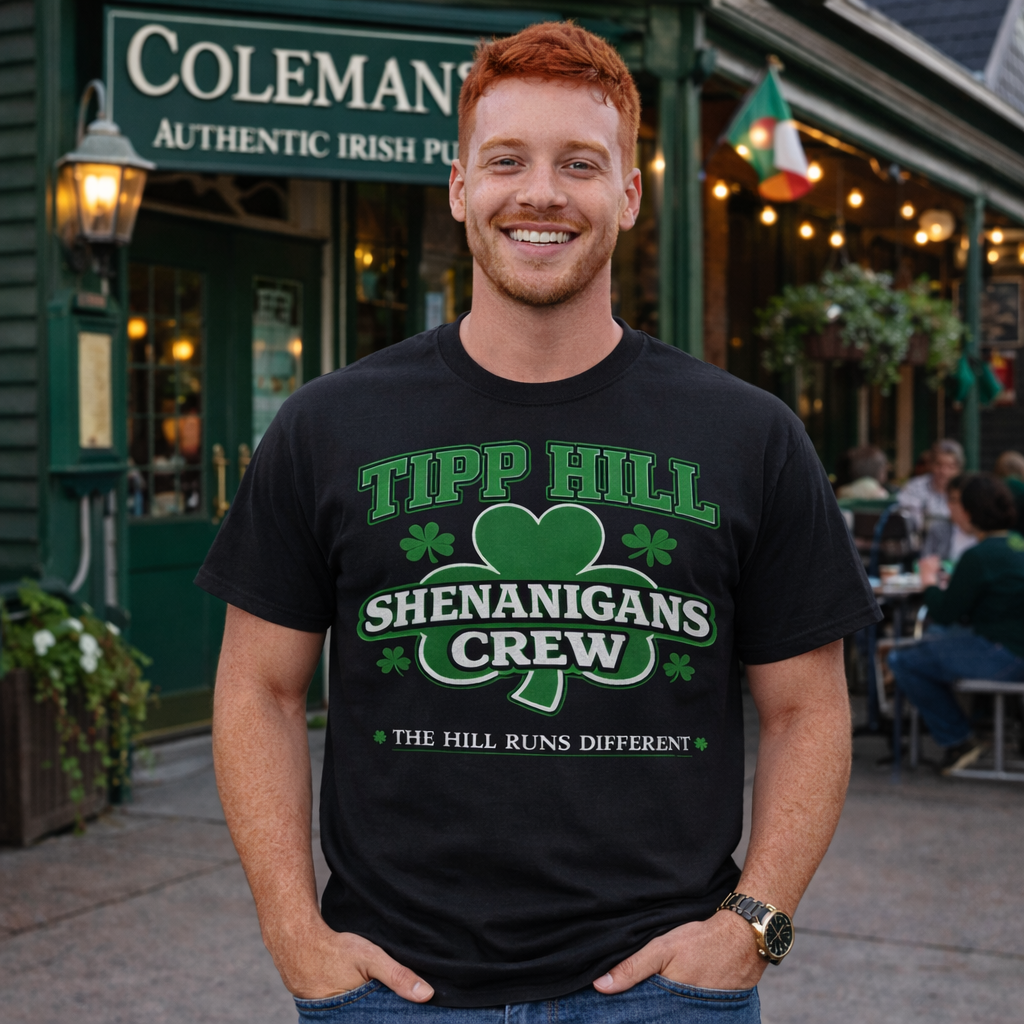 Tipp Hill Shenanigans Crew T-Shirt – Pressed Theory Syracuse Heritage Collection