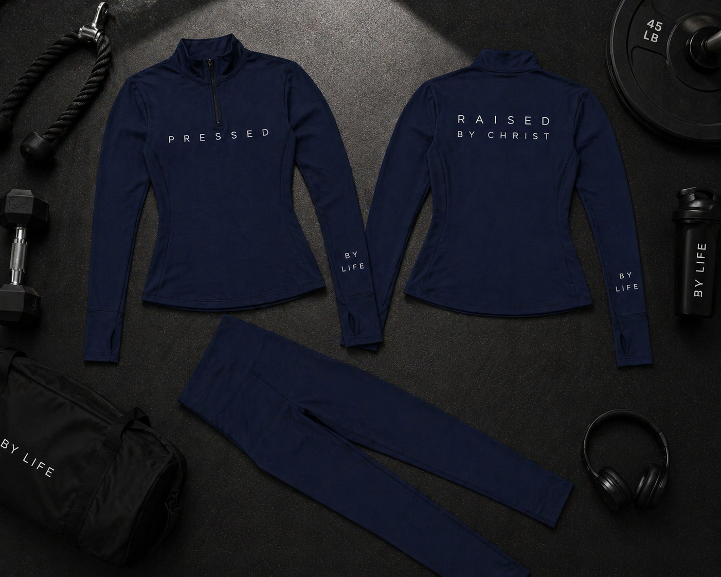 Pressed Court Set – Navy | Faith-Driven Performance Wear
