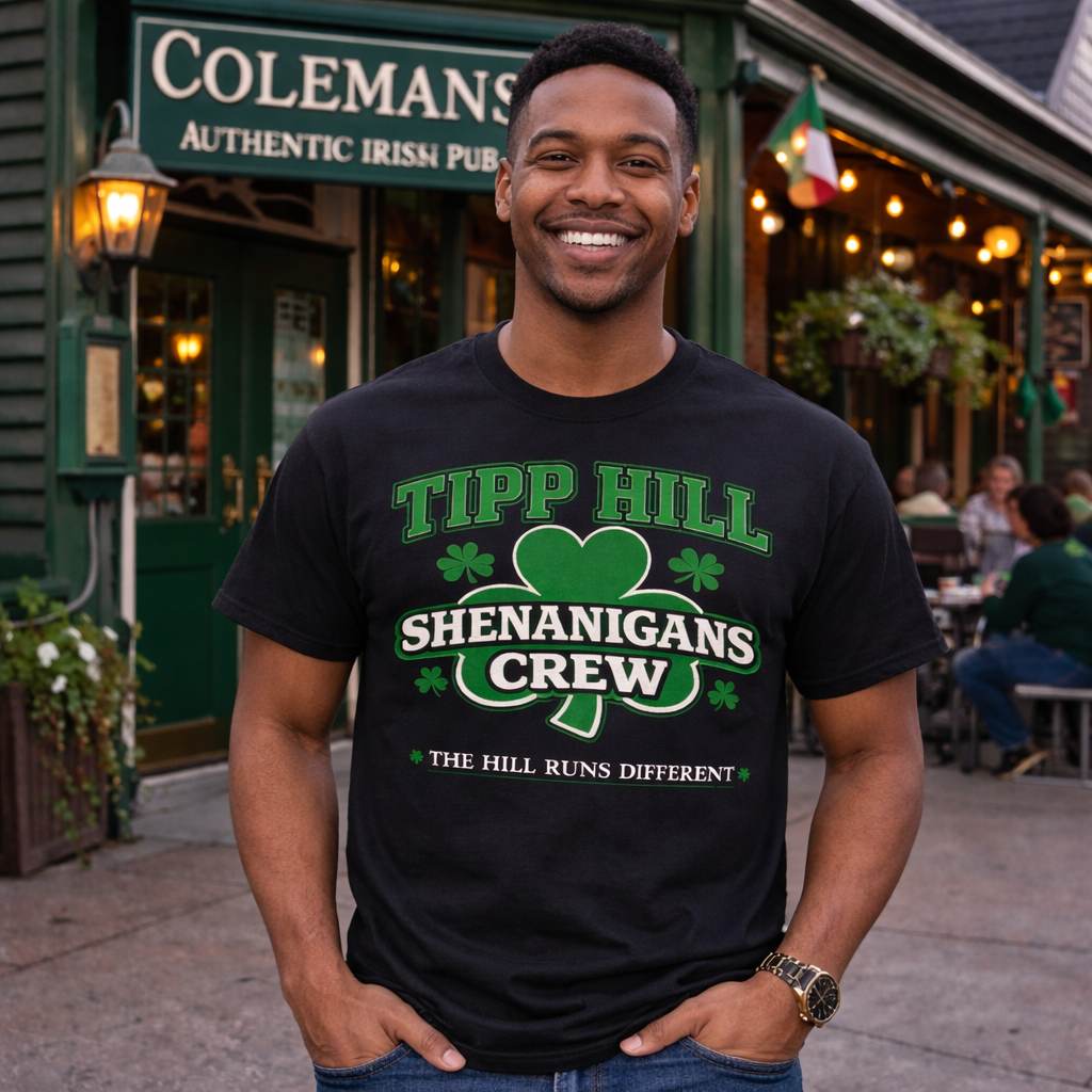 Tipp Hill Shenanigans Crew T-Shirt – Pressed Theory Syracuse Heritage Collection