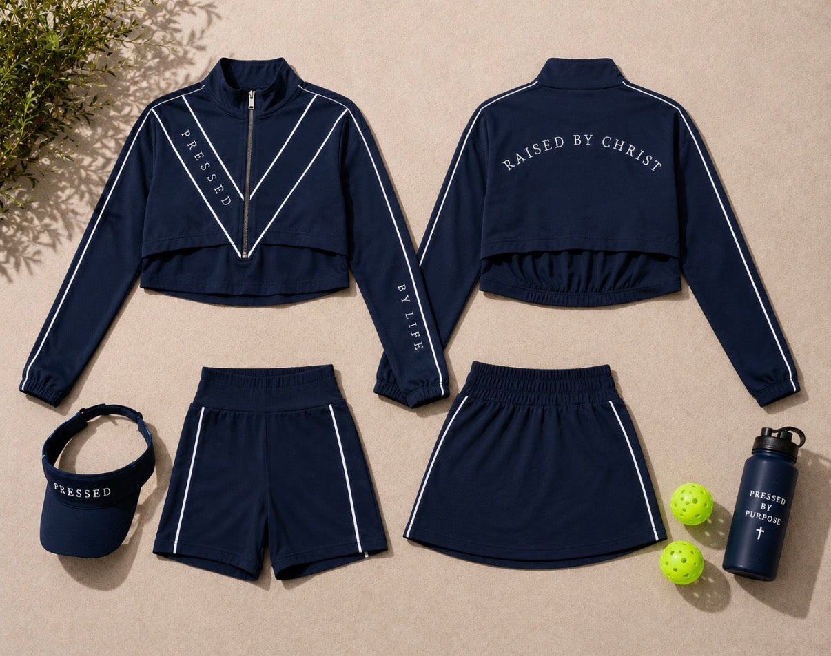 Victory Standard Set – Navy Jacket with Matching skirt w/shorts