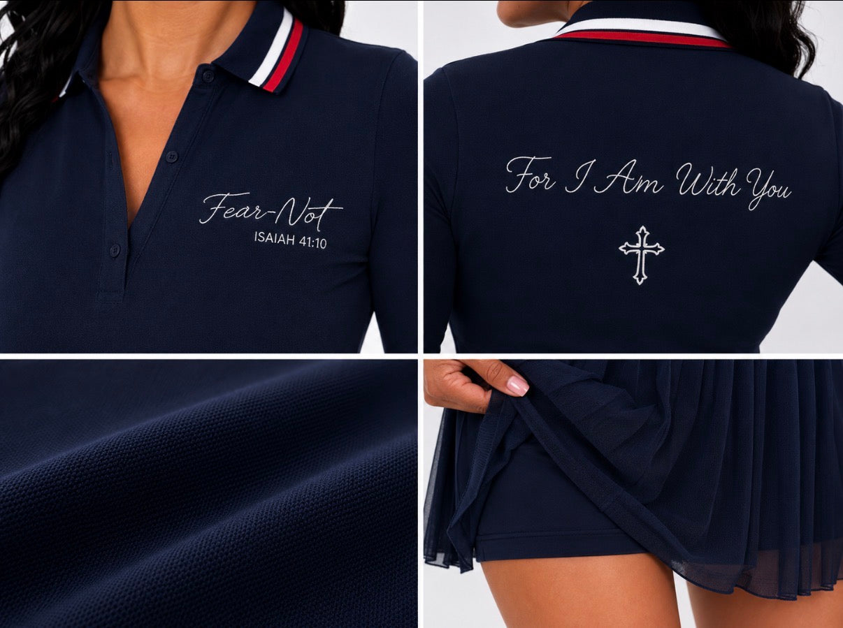 Fear Not Court Set – Navy | Isaiah 41:10