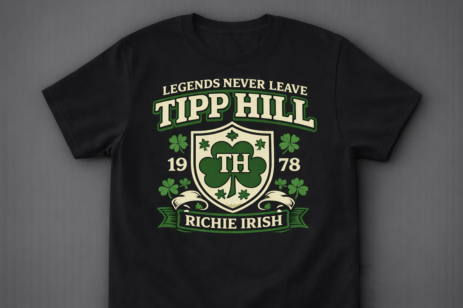 Richie Irish Crest Tee – Tipp Hill Syracuse Heritage Shirt