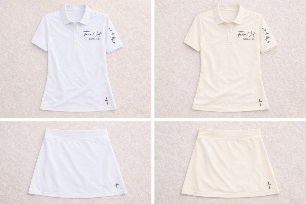 Fear Not Performance Polo & Skirt Set – Isaiah 41:10