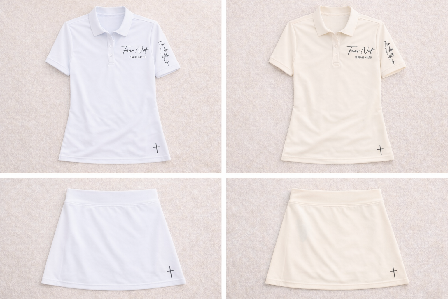 Fear Not Performance Polo & Skirt Set – Isaiah 41:10