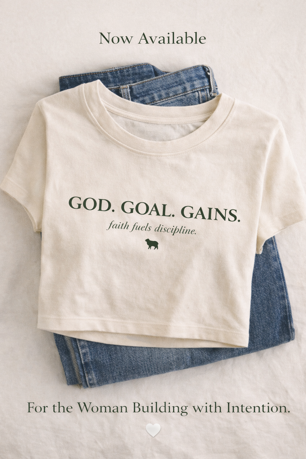 God, Goal, Gains Motivational Tee