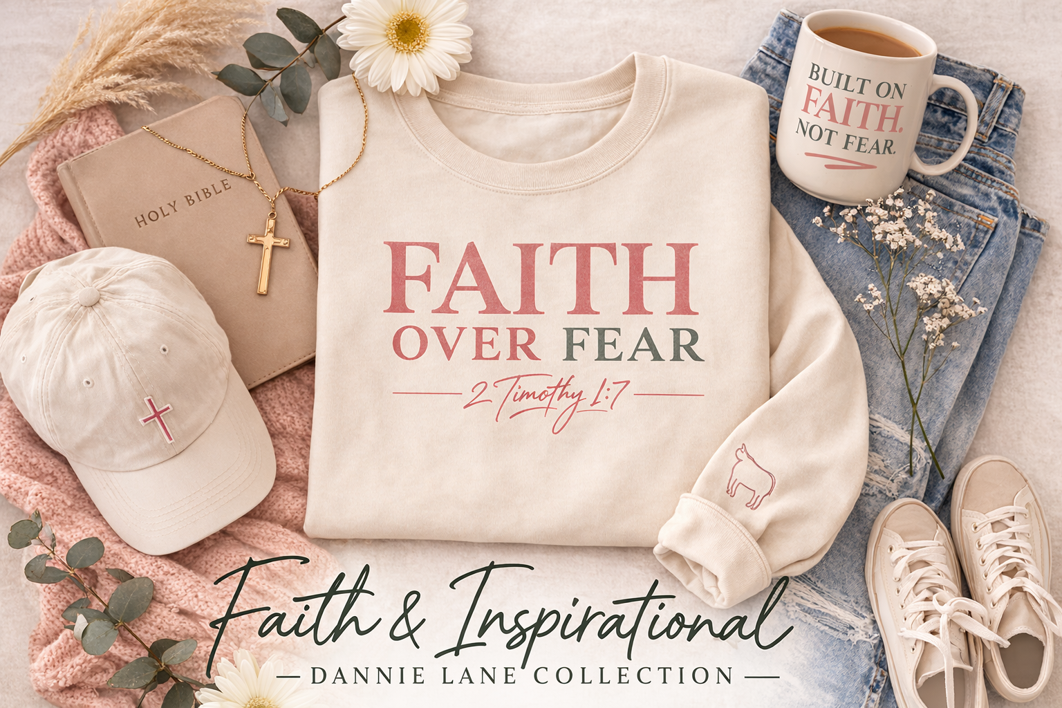 Faith Over Fear Scripture T-Shirt