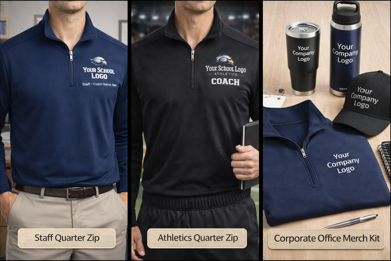 School Custom Polos — Staff & Coaches