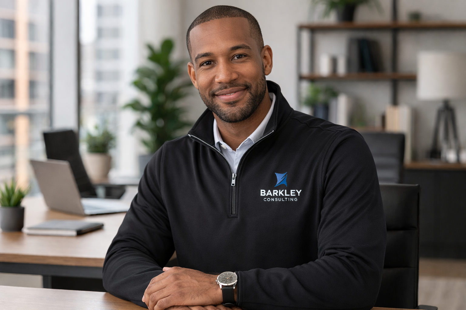 Corporate Performance Quarter Zip — Custom Embroidery