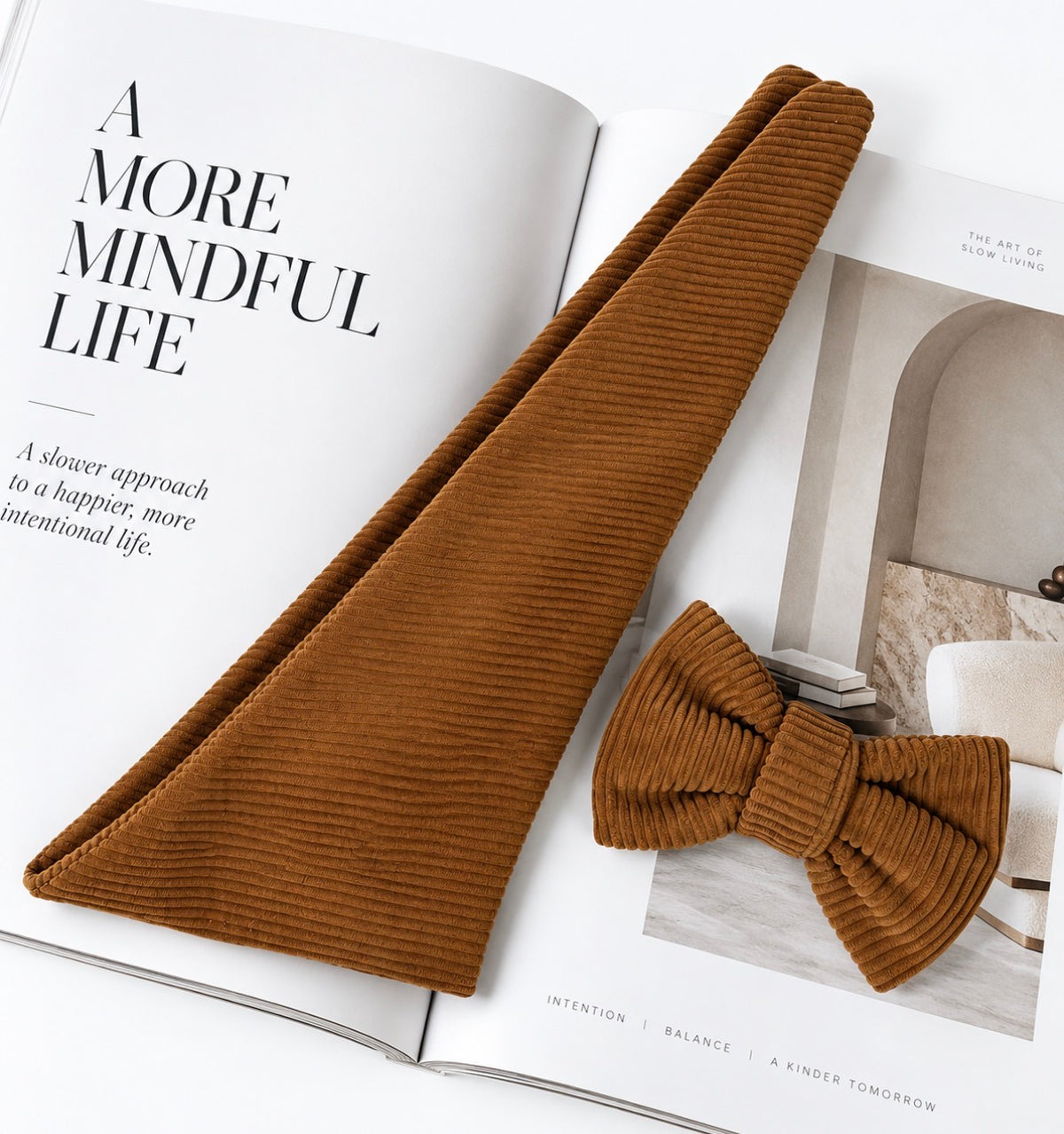 The Chestnut Collection | Corduroy Dog Bandanna & Bow Set