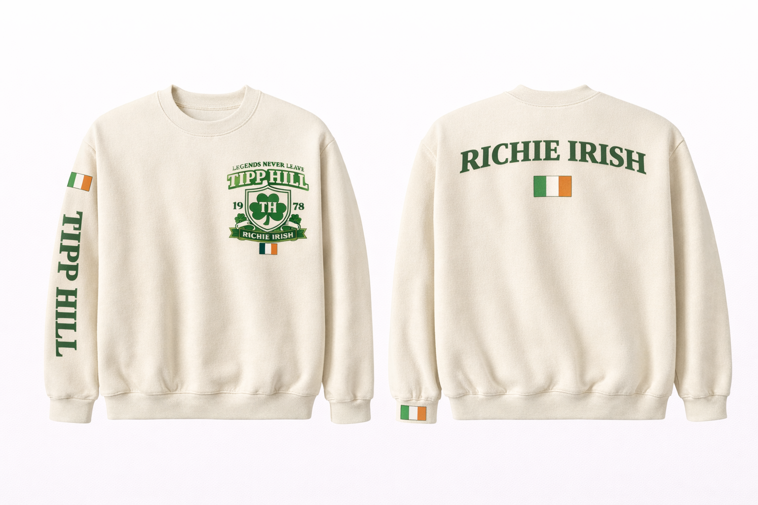 Richie Irish Cream Crewneck Sweatshirt – Tipp Hill Heritage Collection
