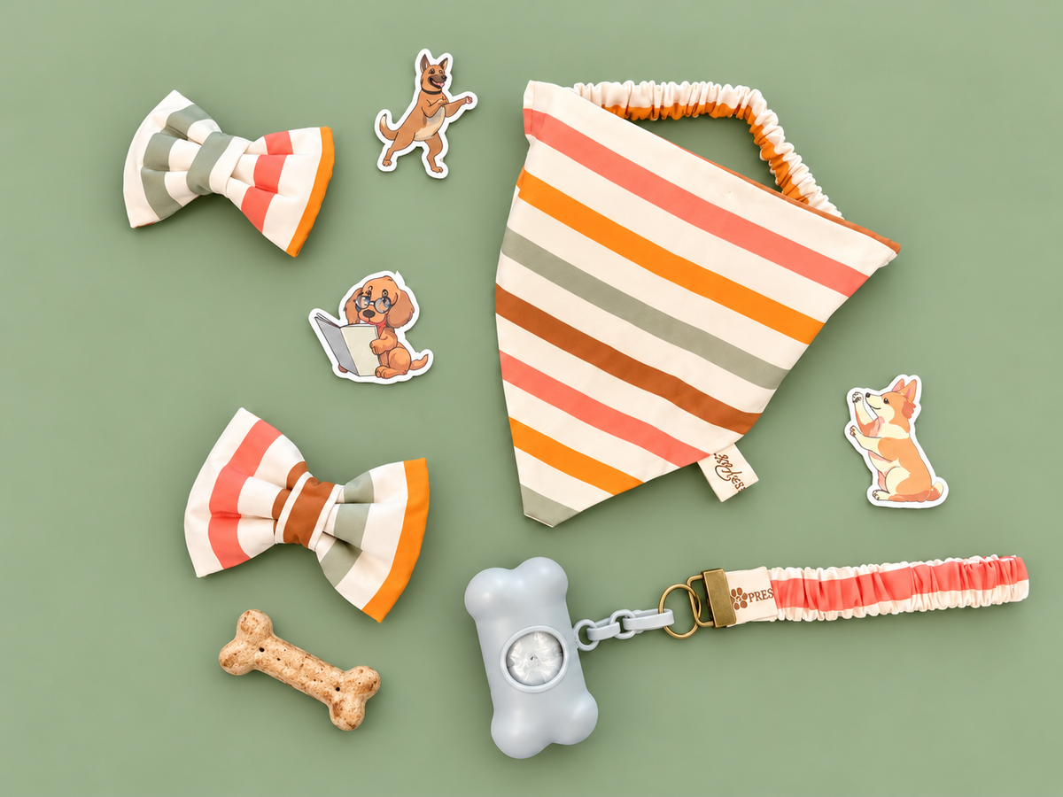 The Harvest Stripe Collection | 4-Piece Dog & Me Matching Set