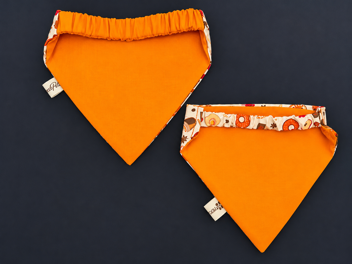 Autumn Harvest | Reversible Scrunchie Dog Bandanna
