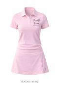 Faith Over Fear Performance Polo & Skirt Set – Isaiah 41:10