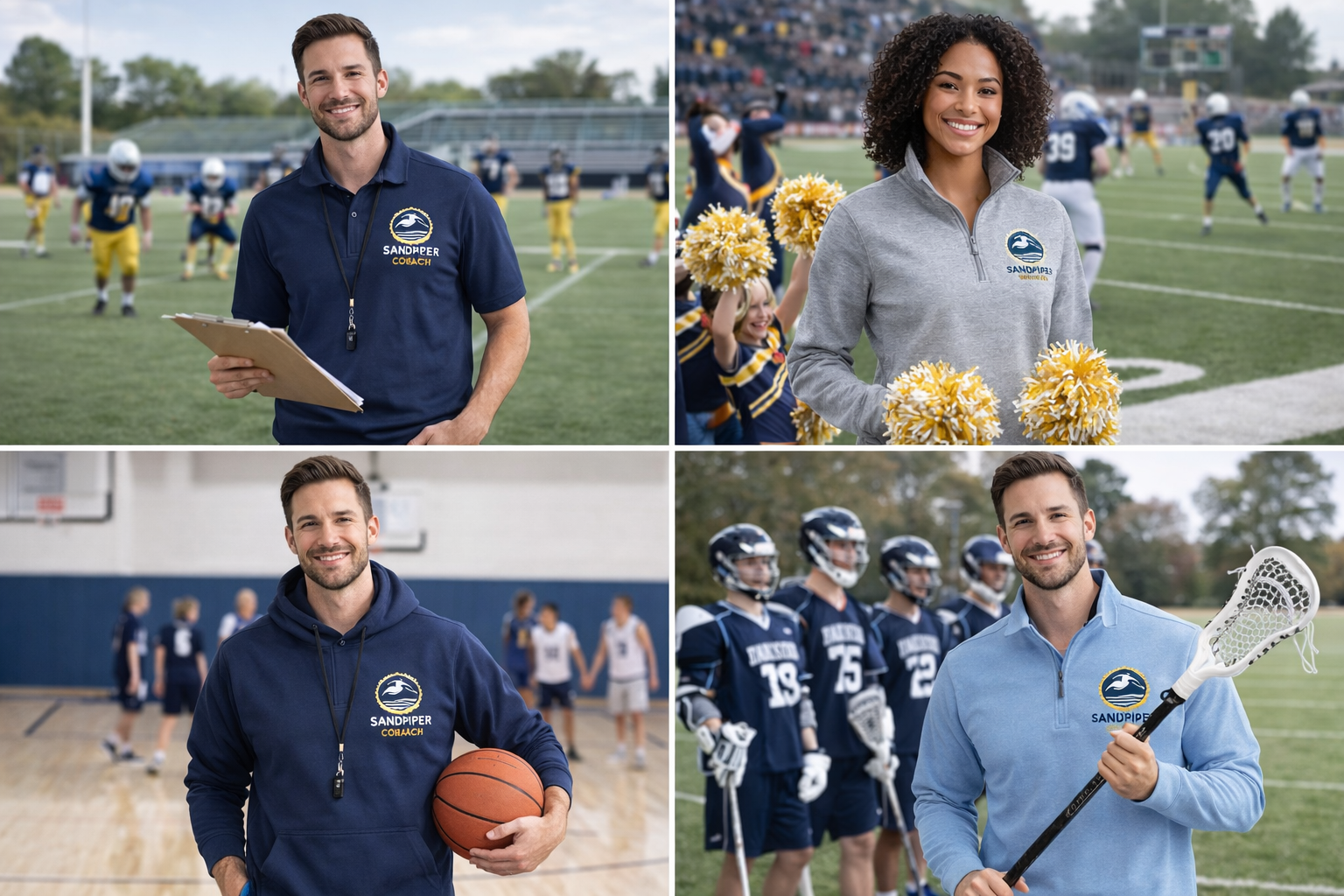 School Custom Polos — Staff & Coaches